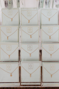 16" necklace gold - respect gold charm