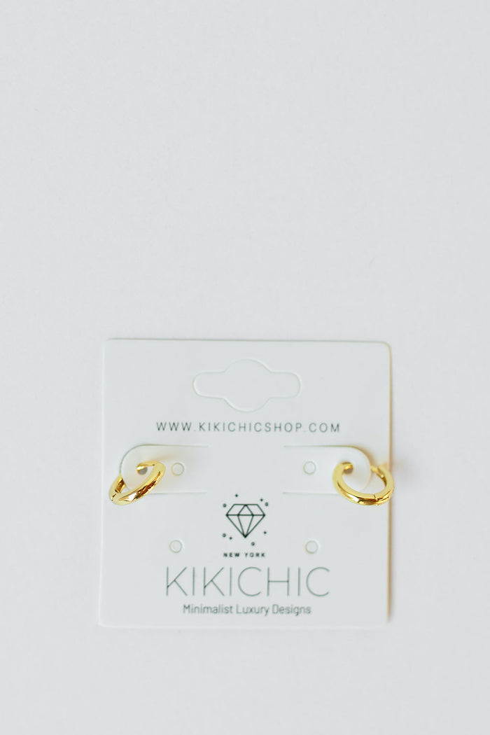 mode, mini huggie hoops (8mm)