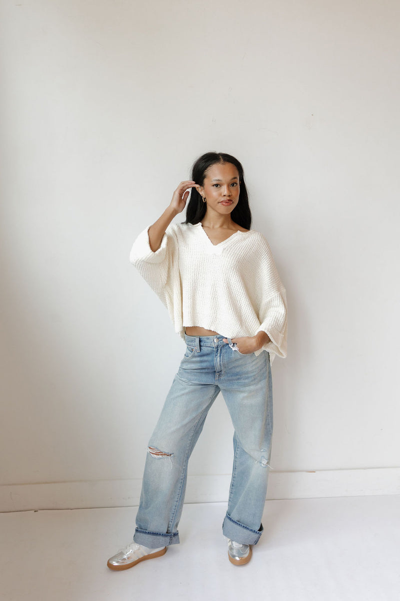 sweet as can be 3/4 sleeve sweater