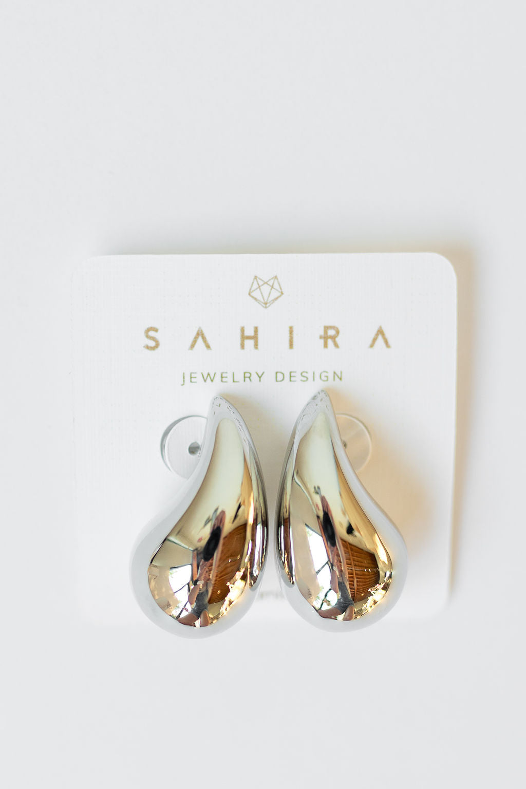 mode, elia raindrop earrings - silver