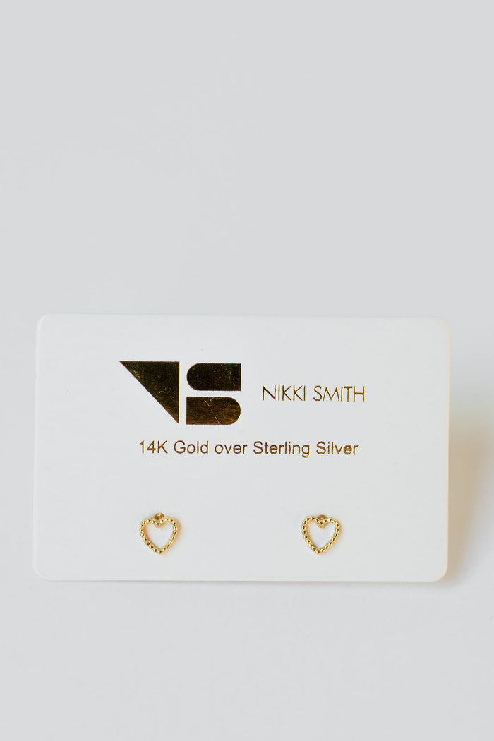 mode, mini heart studs