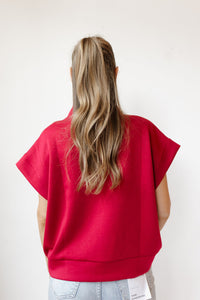 danielle quarterzip top