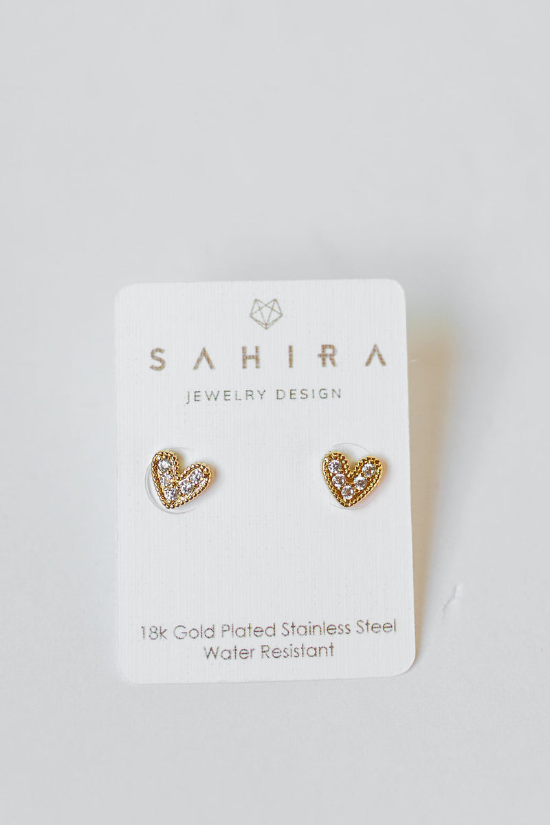 mode, nia heart studs