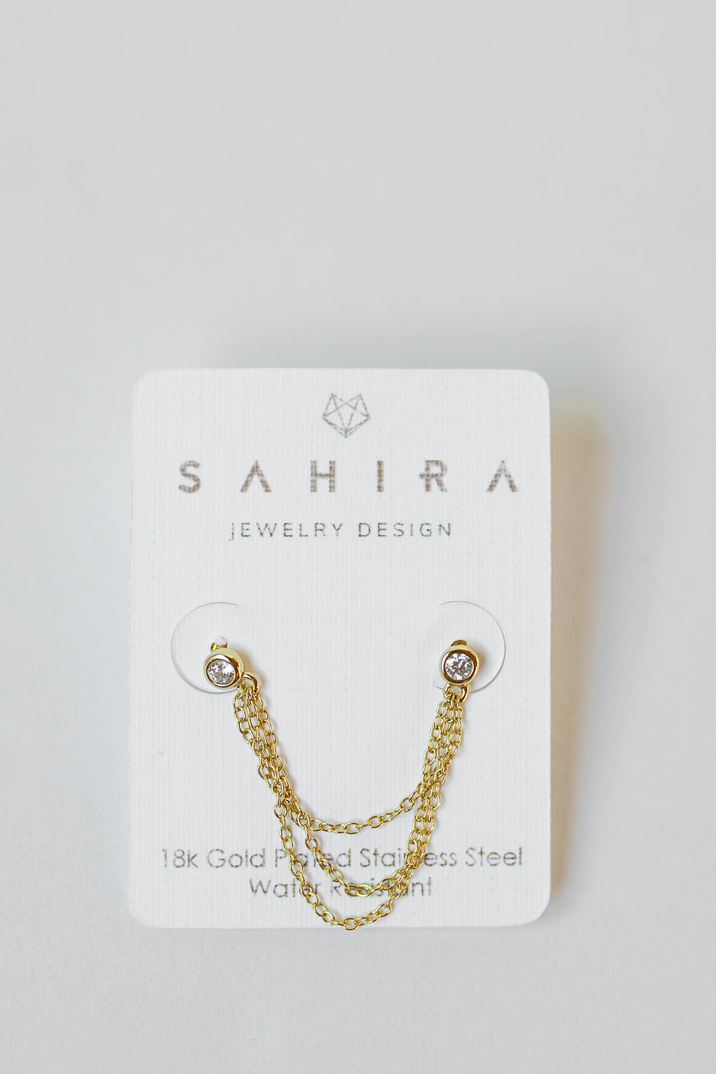 mode, laticia double stud earring