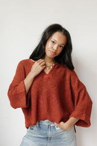 sweet as can be 3/4 sleeve sweater