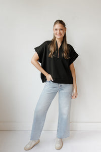 danielle quarterzip top