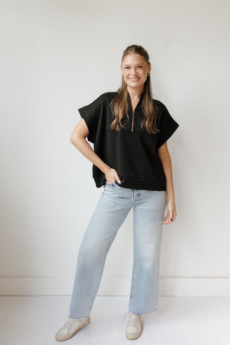 danielle quarterzip top