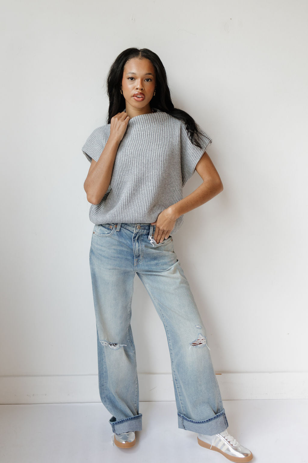 kia cap sleeve sweater