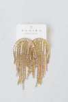 mode, rochelle cz drop earrings