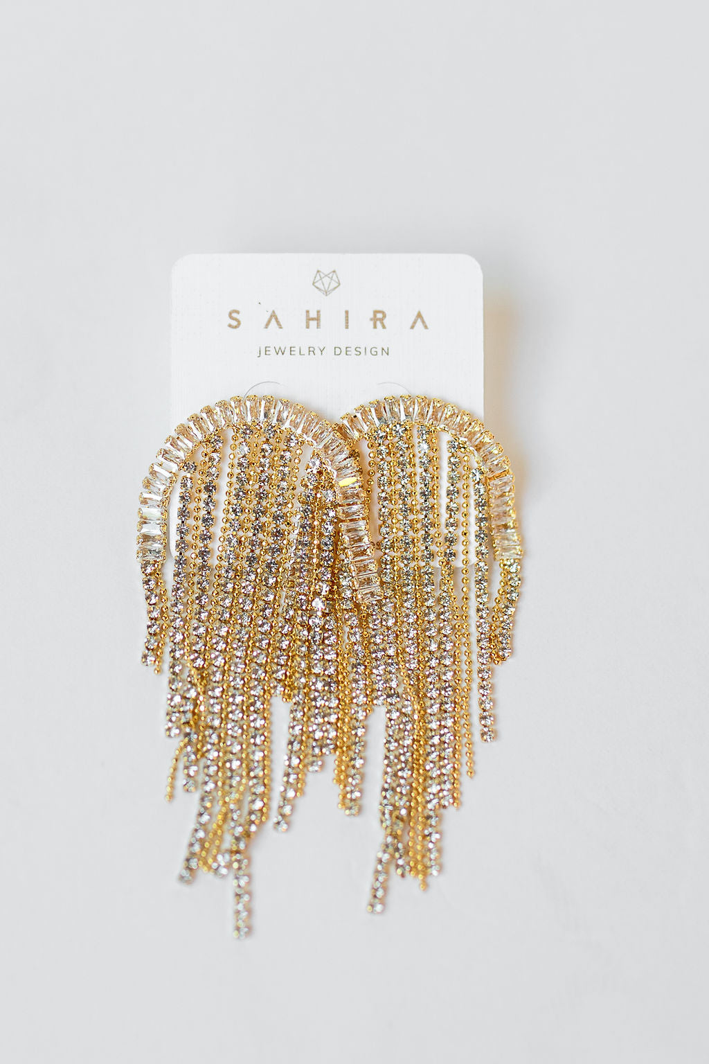 mode, rochelle cz drop earrings