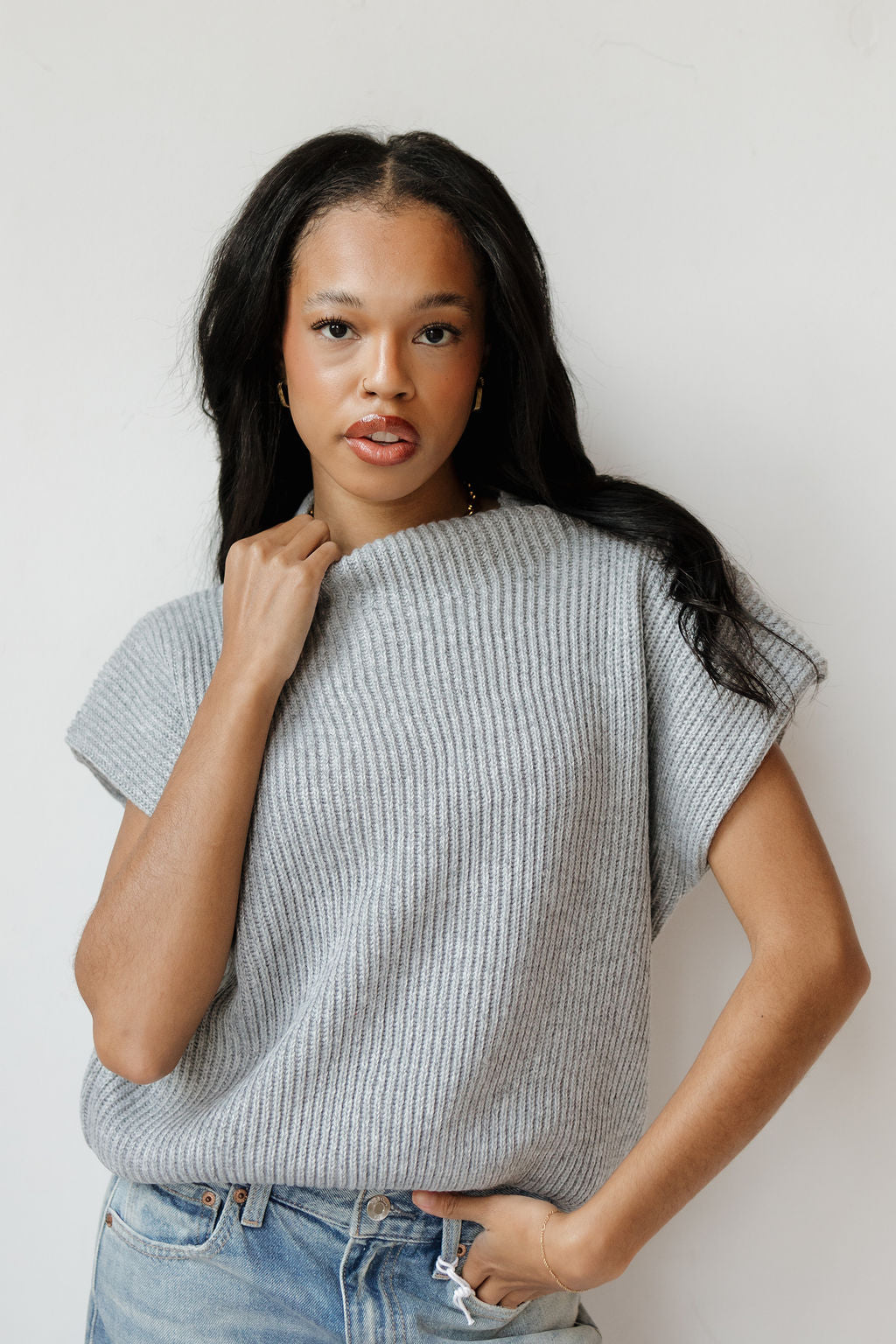 kia cap sleeve sweater