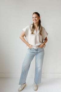 danielle quarterzip top