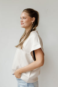 danielle quarterzip top