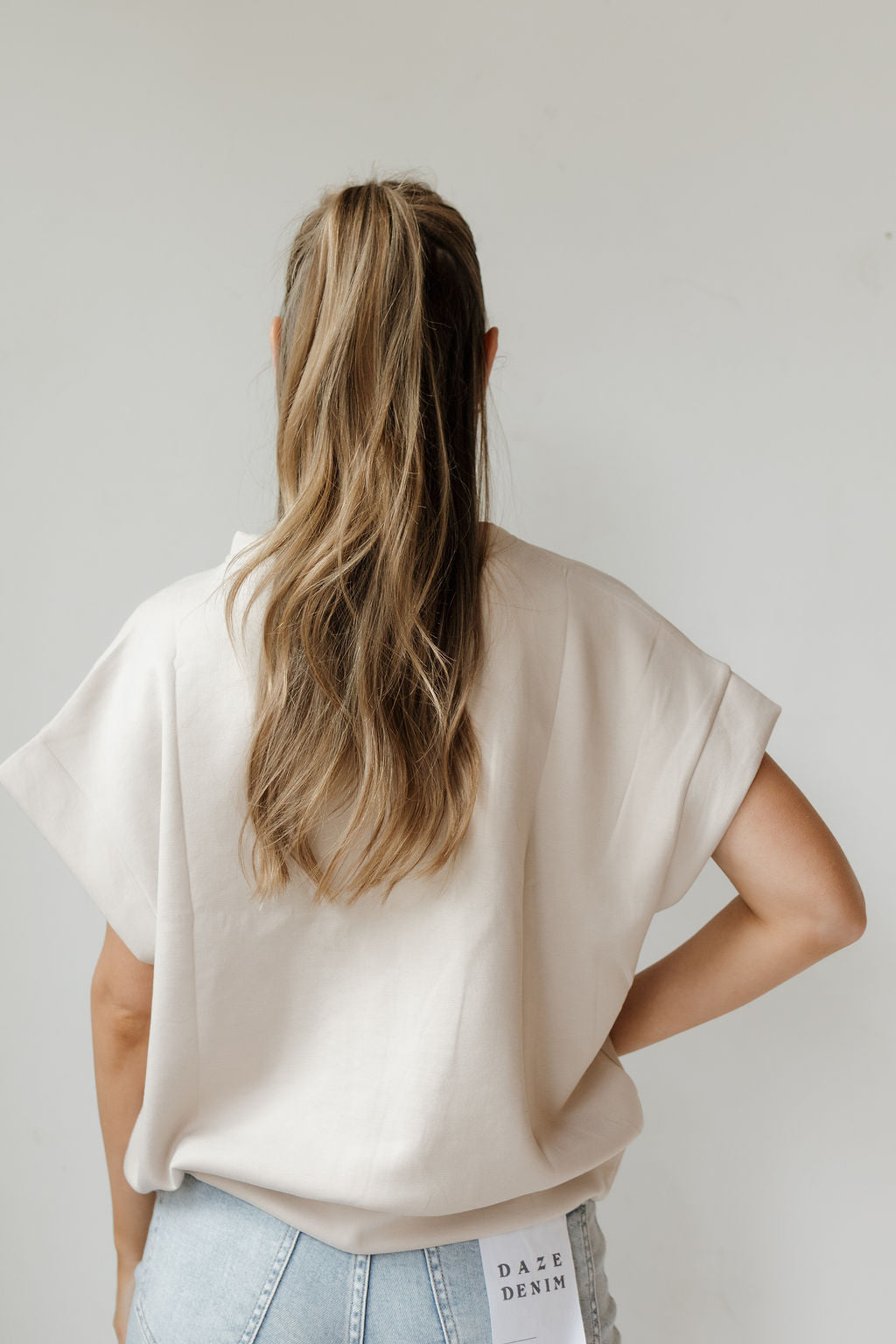 danielle quarterzip top