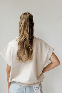 danielle quarterzip top