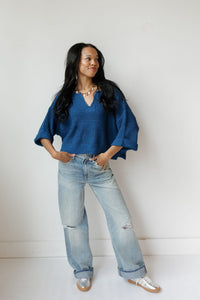 sweet as can be 3/4 sleeve sweater