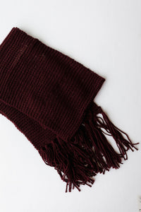 oversized two pocket tassel scarf