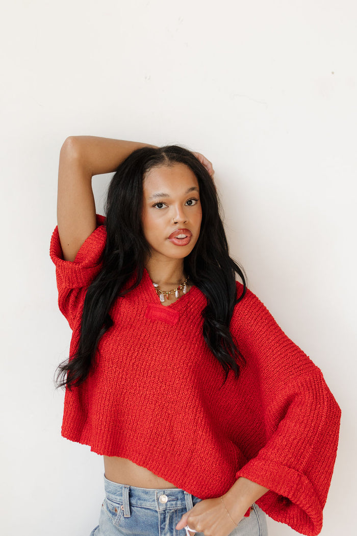 sweet as can be 3/4 sleeve sweater