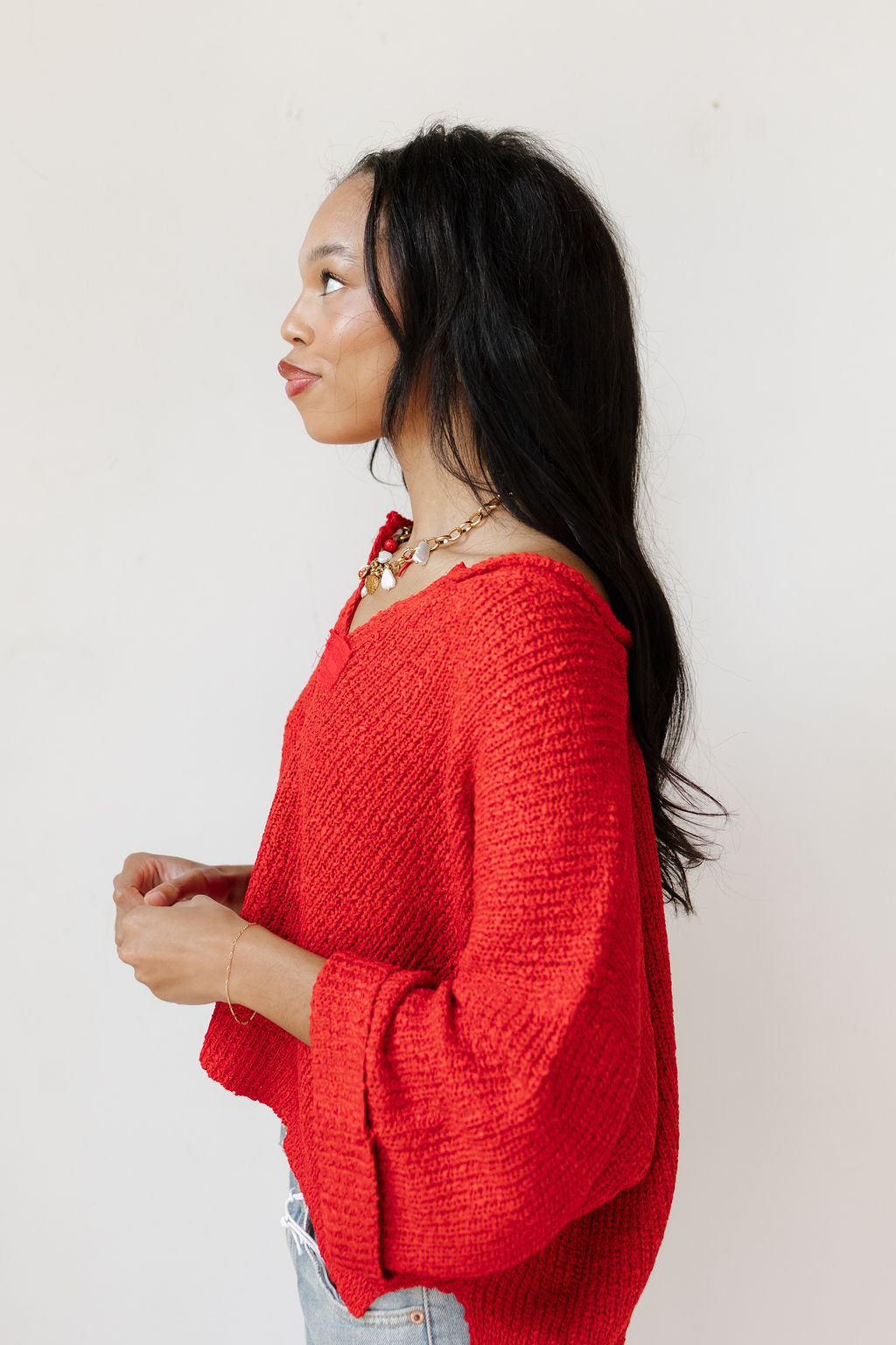 sweet as can be 3/4 sleeve sweater