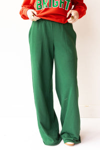 wide leg sweat pants