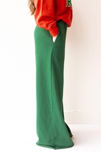 wide leg sweat pants