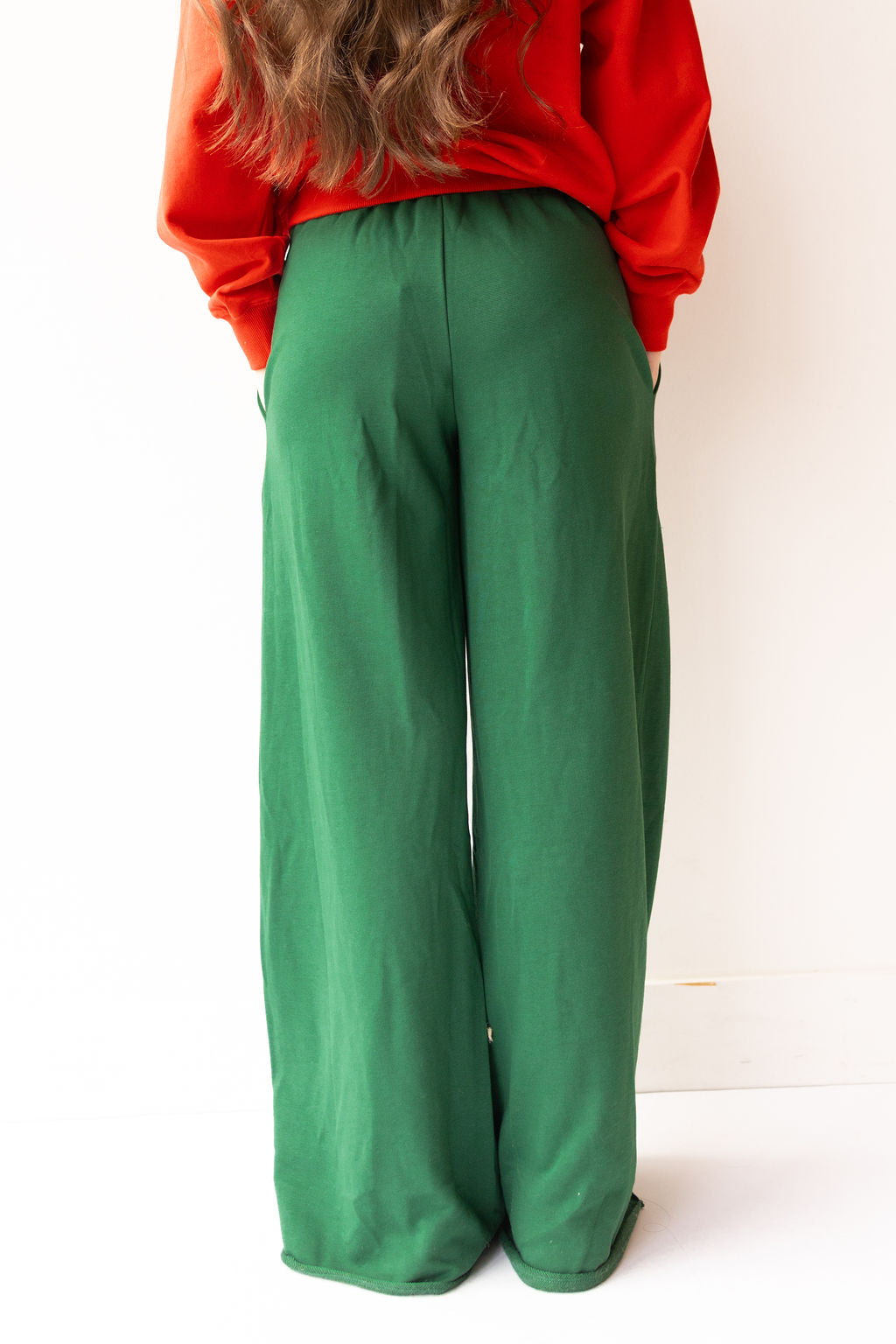 wide leg sweat pants