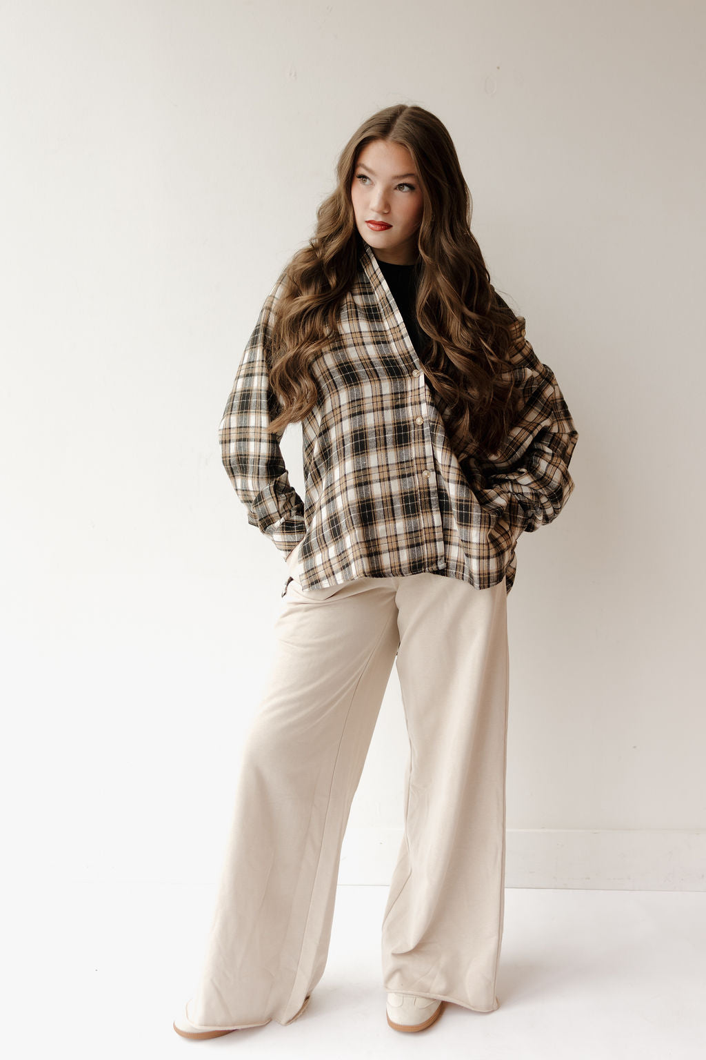 abri plaid flannel shirt