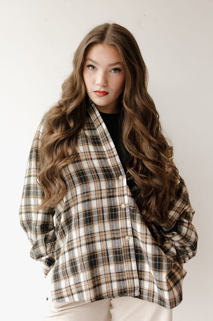 abri plaid flannel shirt