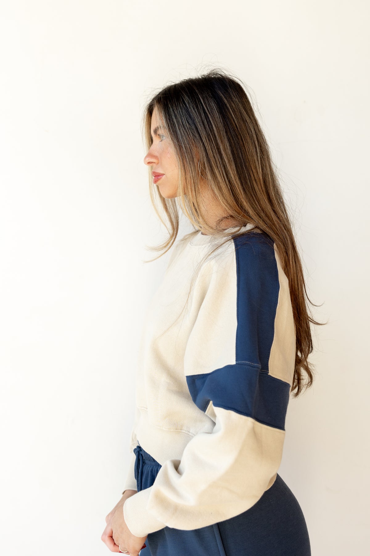 asher cropped sweatshirt