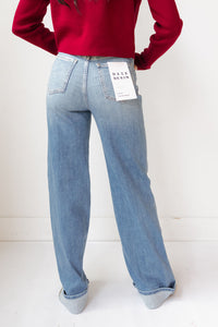 far out high rise wide leg with cuff