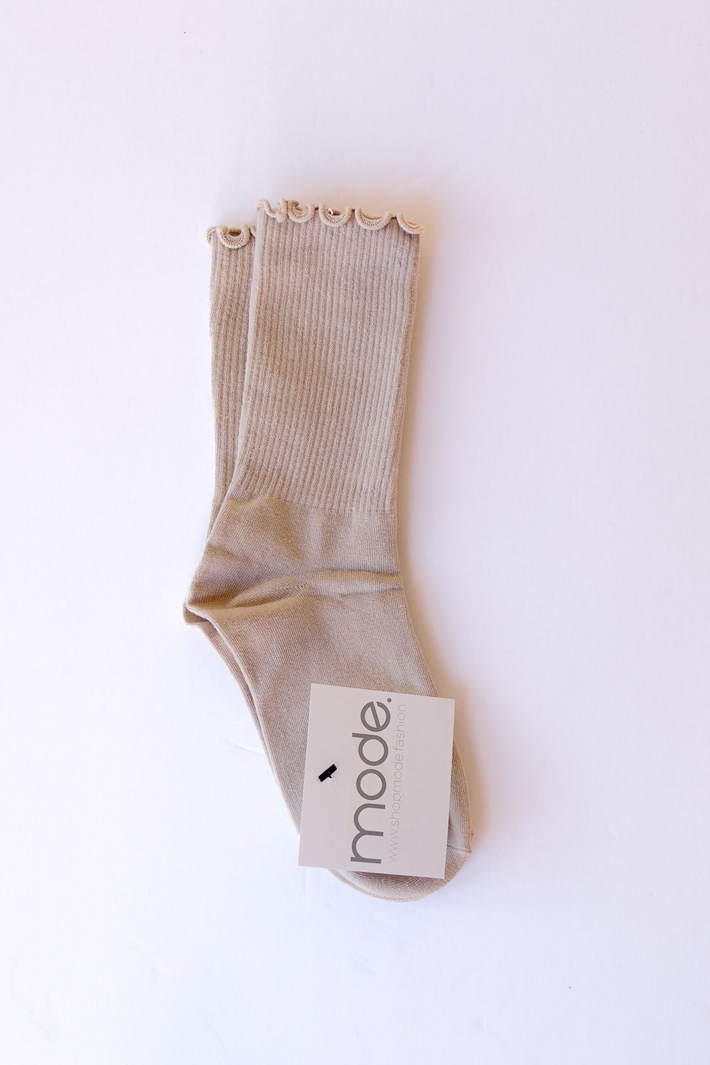 mode, cotton blend lettuce socks