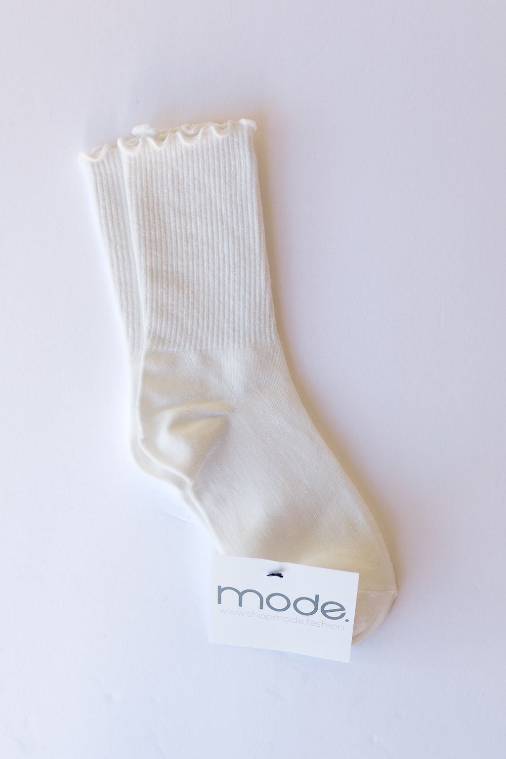 mode, cotton blend lettuce socks