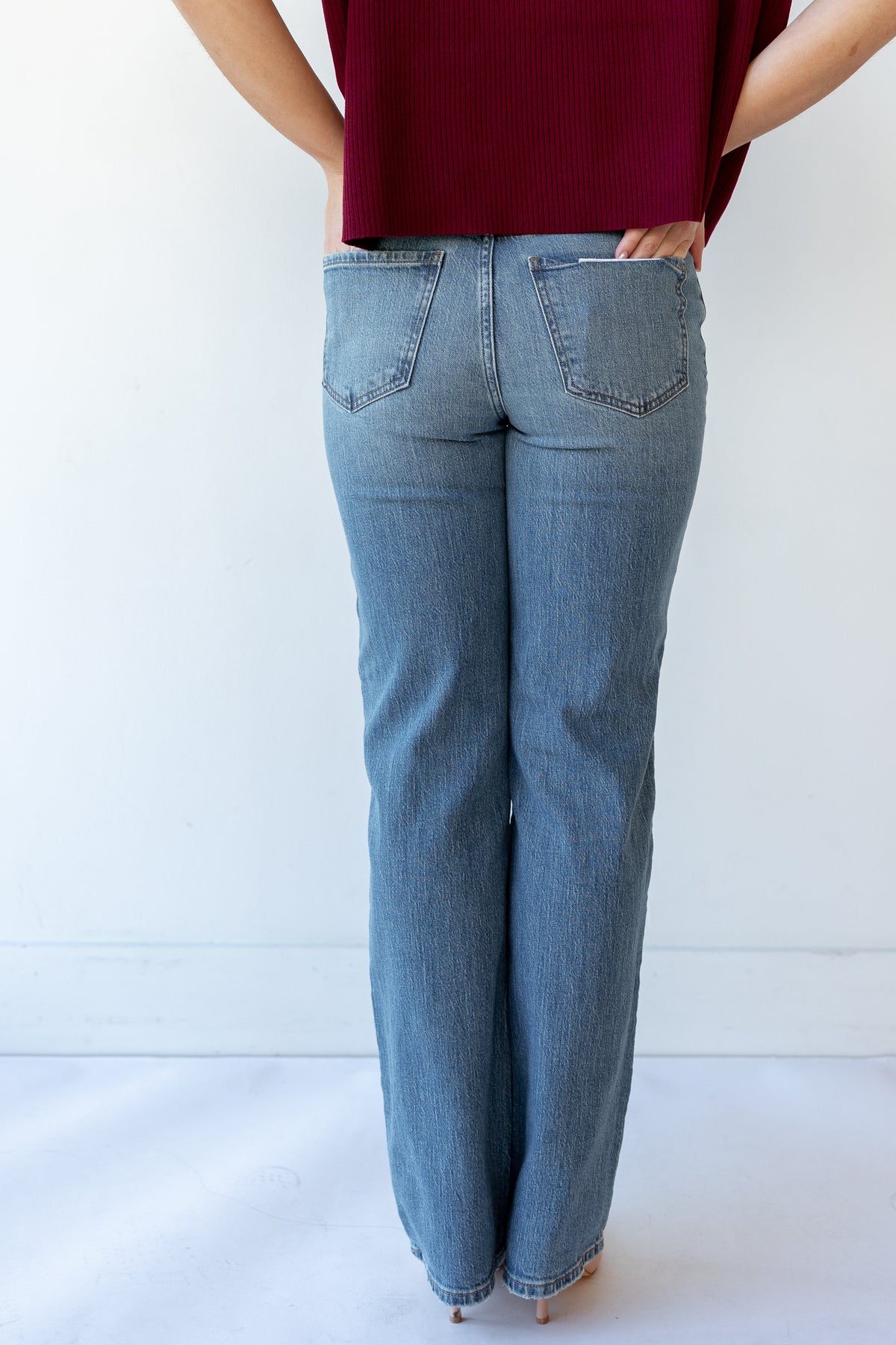 sundaze high rise vintage straight jeans