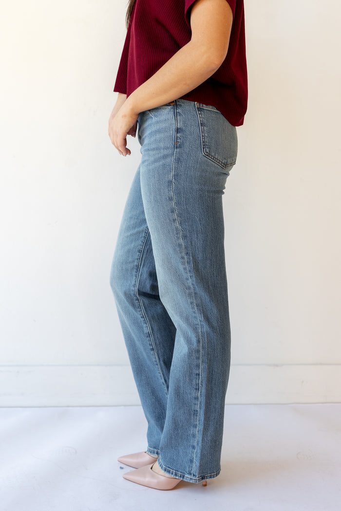 sundaze high rise vintage straight jeans