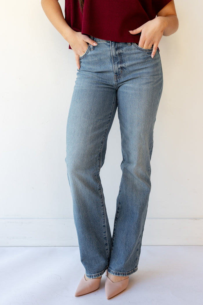 sundaze high rise vintage straight jeans