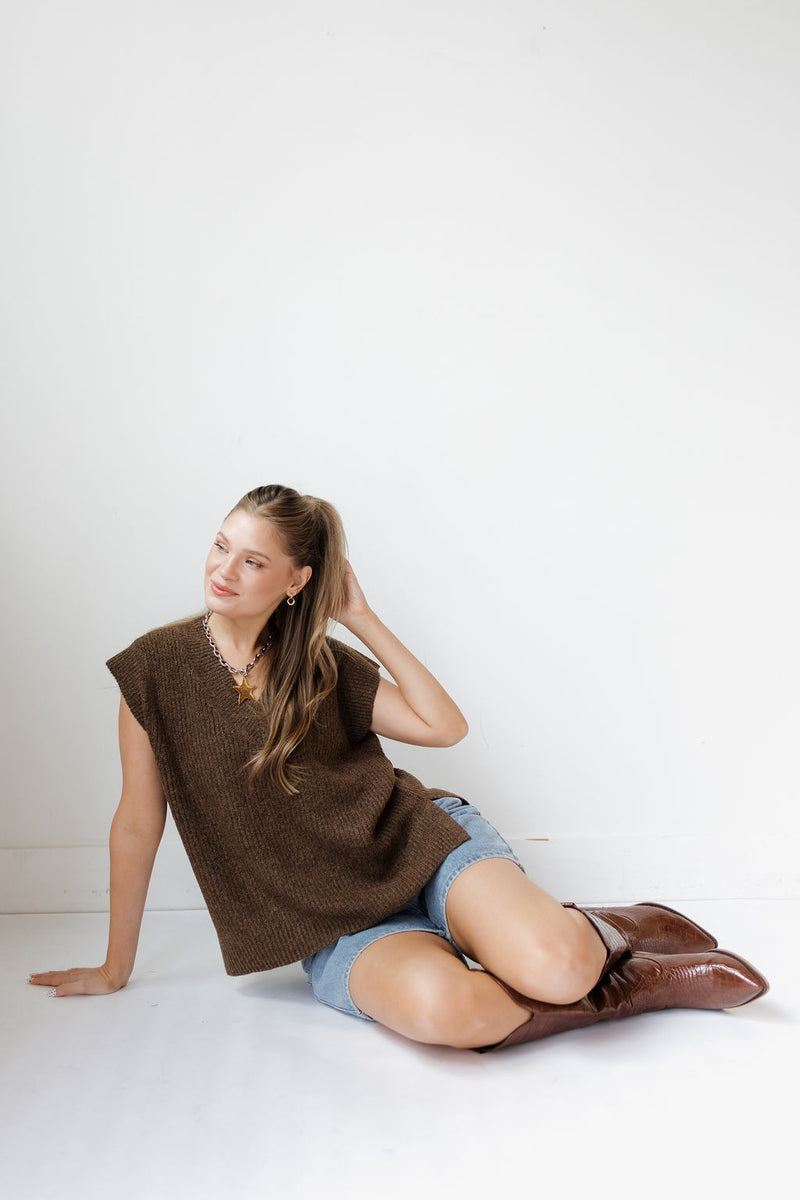 mandy knitted vest