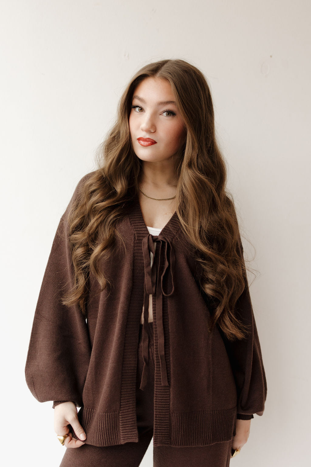 jordy tie knit cardigan