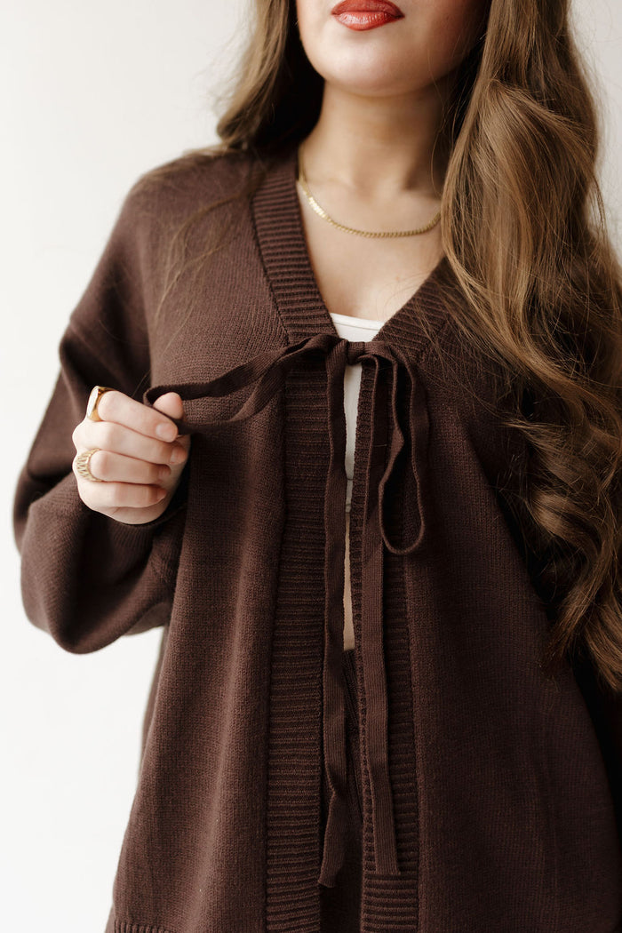 jordy tie knit cardigan
