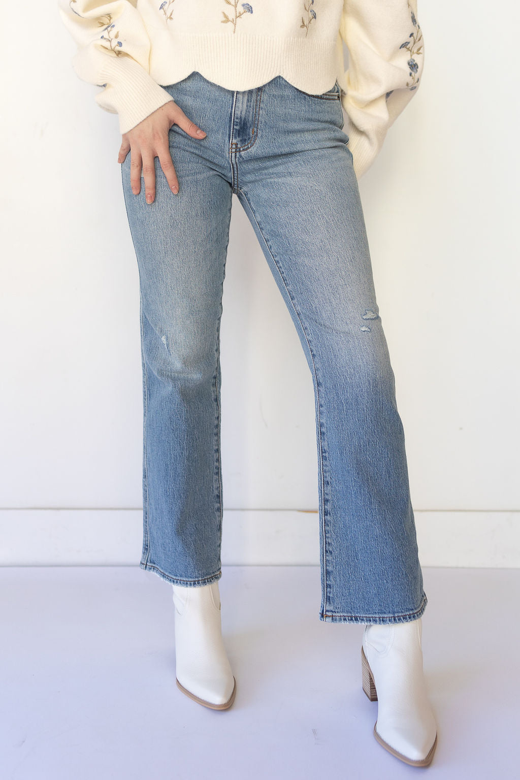 mode, soho high rise ankle flare