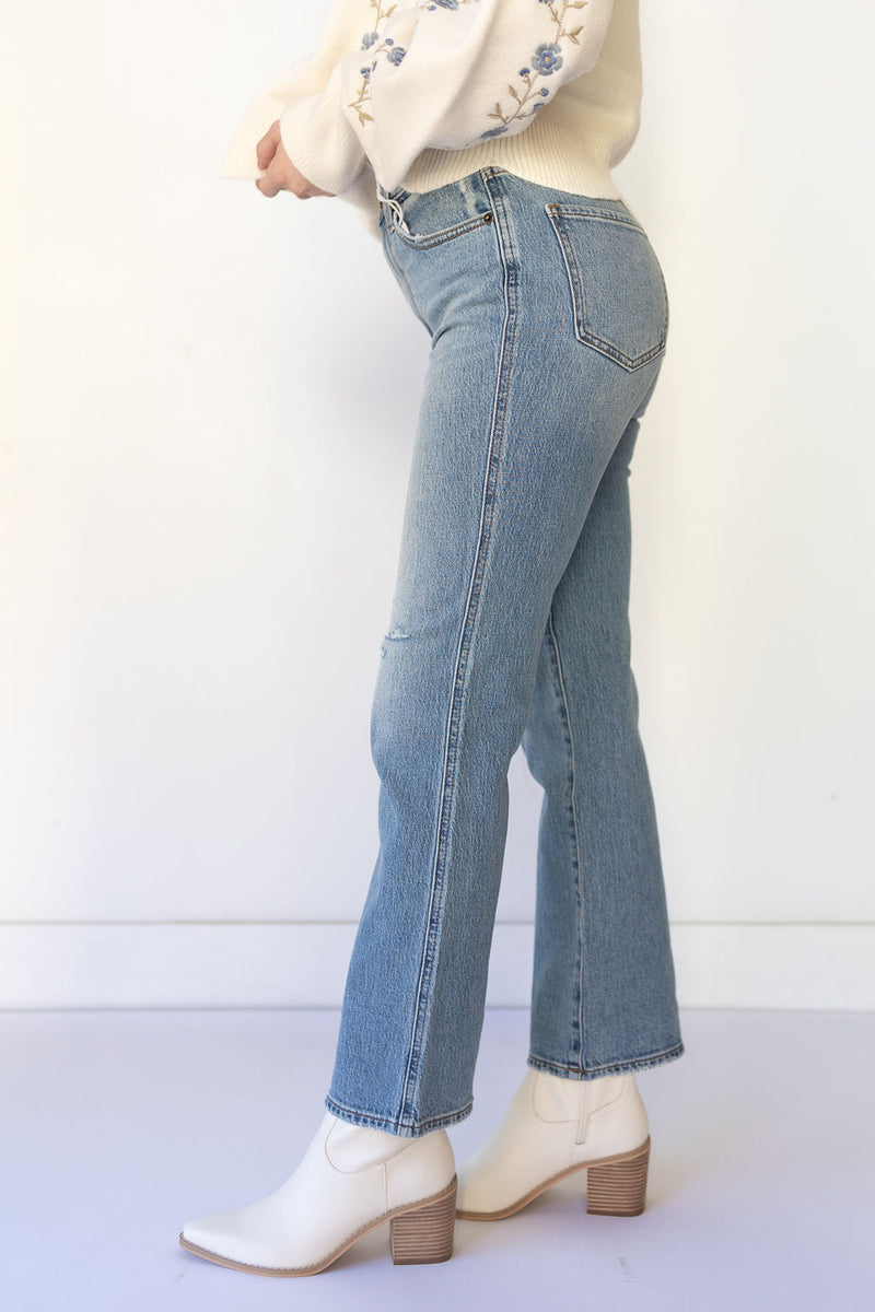 mode, soho high rise ankle flare