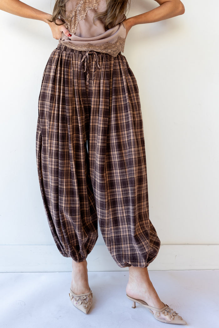 jovie plaid balloon pants