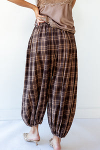 jovie plaid balloon pants