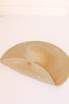 selena palm leaf sun hat, natural