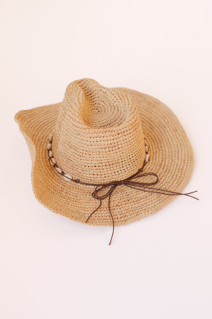 kalani shell sun hat, natural