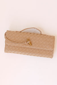 ada top handle woven clutch crossbody