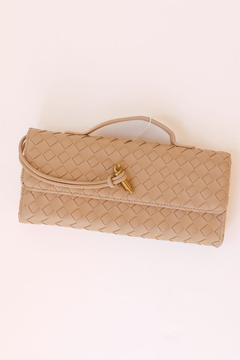 ada top handle woven clutch crossbody