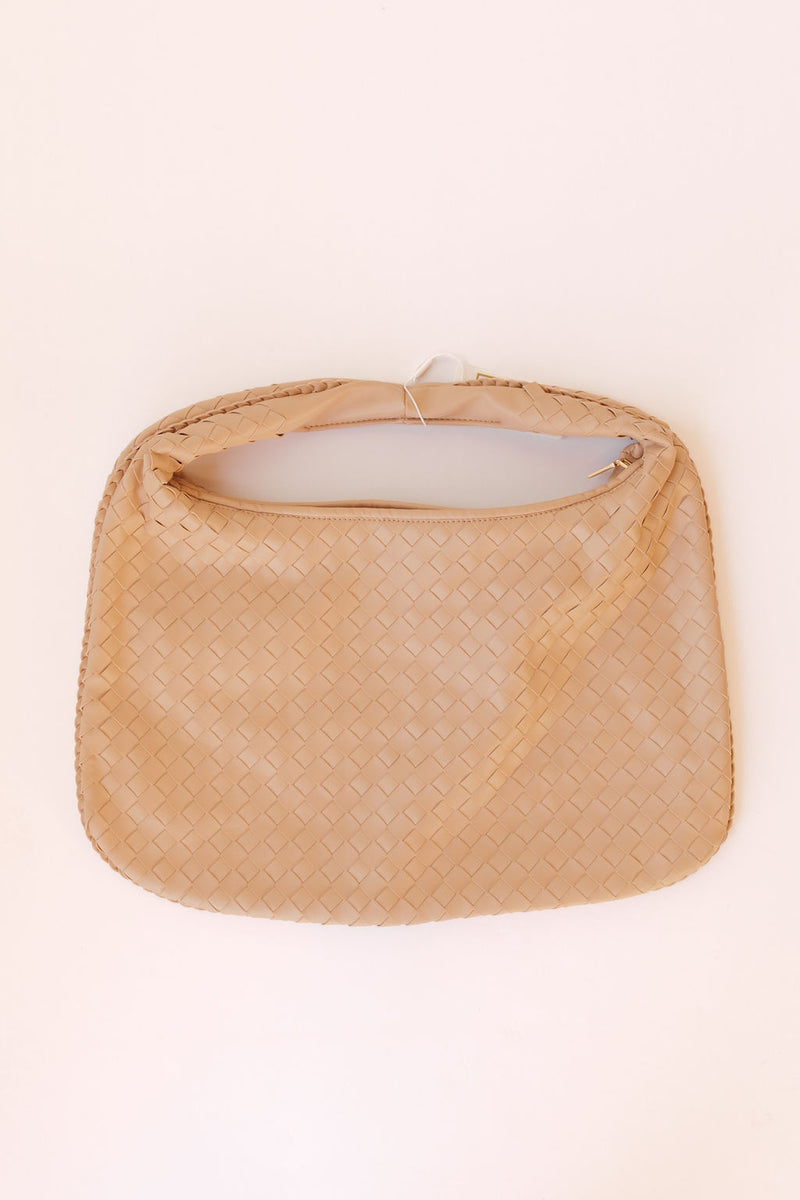 victoria woven hobo bag, natural