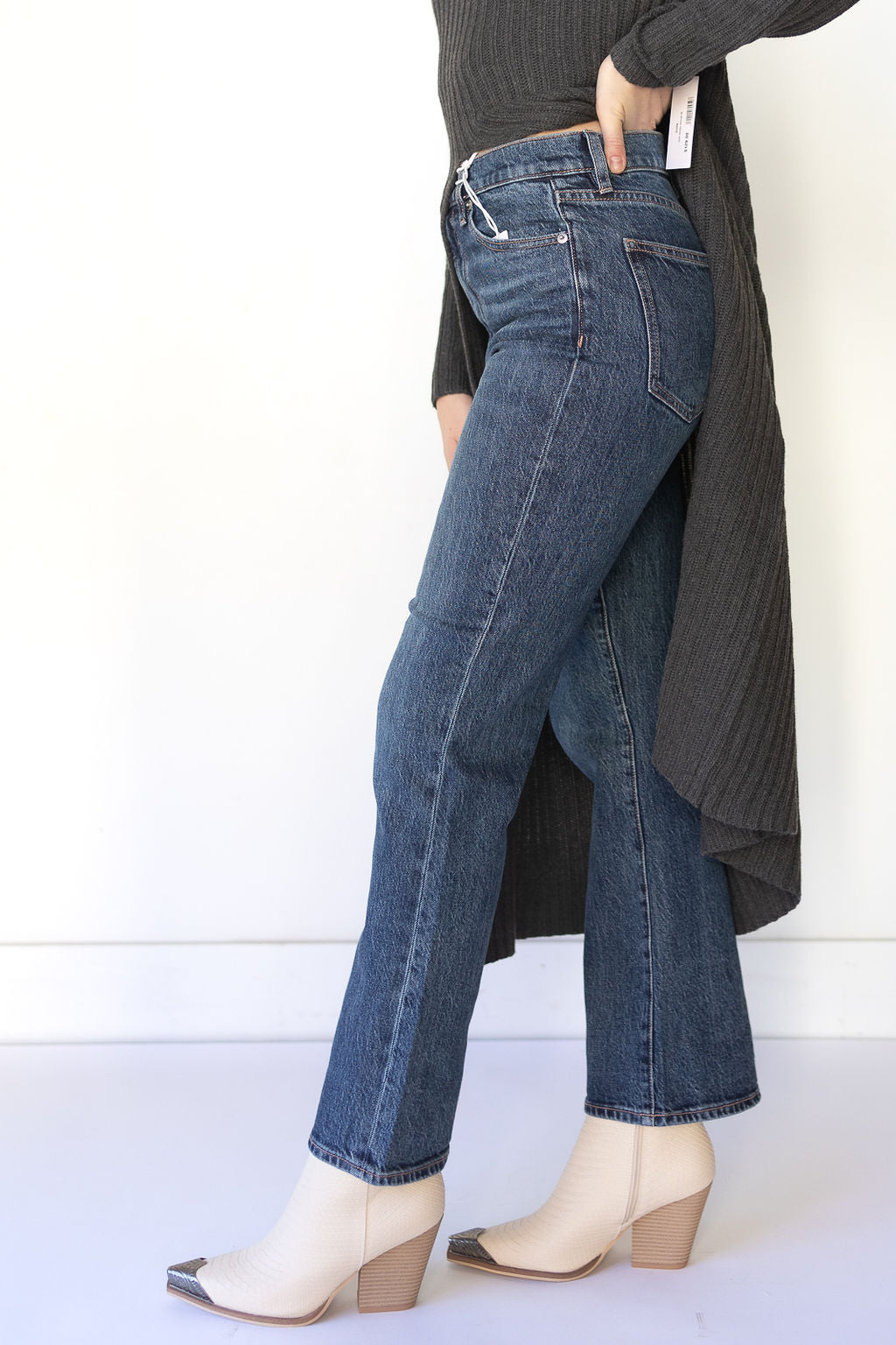 mode, ally high rise vintage jeans
