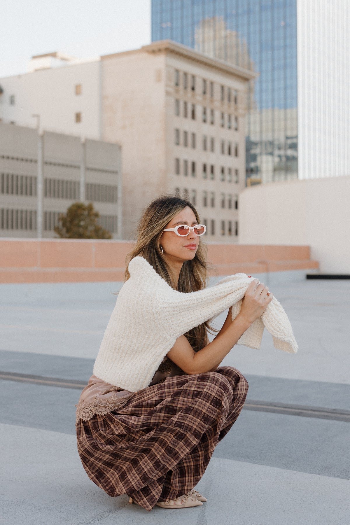 jovie plaid balloon pants