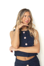 mode, kennedy tweed vest
